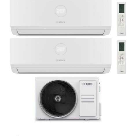 Climatiseur Dual Split Bosch Climate 3000i 7+18 avec 5000M 53/2 E Inverter R 32 Wi-Fi en option Classe A++