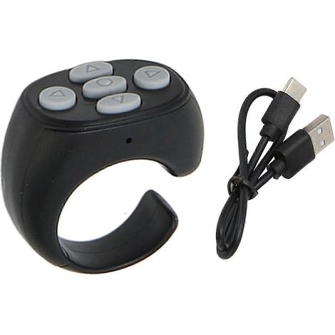 Télécommande Bluetooth pour téléphone portable, anneau de télécommande Bluetooth, tourne-pages pour romans, montres, TV, selfies. Qualité exceptionnelle. (1/5)