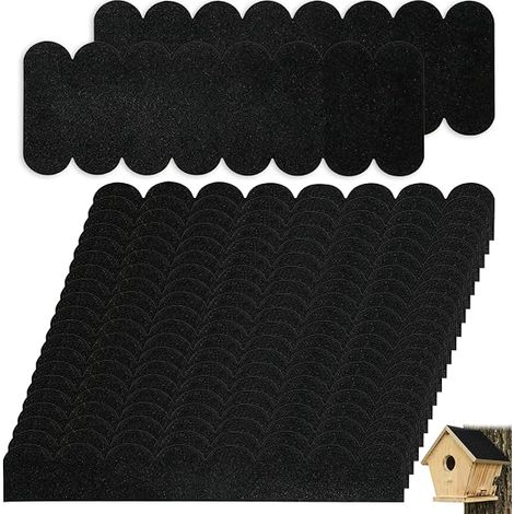 Self Adhesive Roof for Bird Sheds - 20 Shingles + 2 Ridge Slates, Reinforced Sealing, Strong Fixing, Easy Cut, Ideal for Nesting Boxes and Miniature Cabins