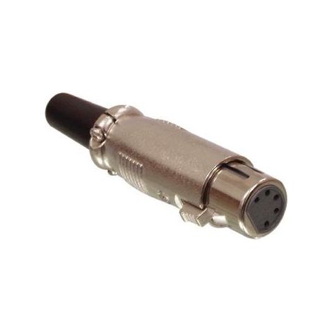 Conector XLR Hembra 5Pin Recto HQ XLR-5F