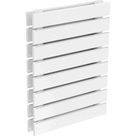 Reina Rione Double Designer Horizontal Radiator 550mm H x 400mm W White (1/5)