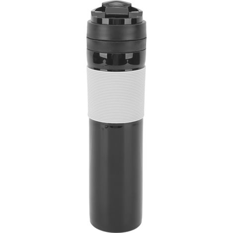 Cafetière à piston portable 300ml anti-fuite pour déplacements, presse à café de voyage noir commute (1/5)