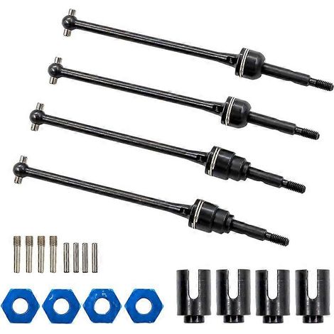 pièces Arbre de transmission CVD en acier pour TRX1/10 Slash 4X4 Rustler 2WD (1/4)