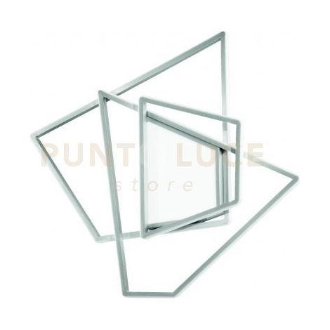 PLAFONIERA GALAXY MEDIA SILVER 3000k 3650lm 90w DIMMERABILE L.63CM