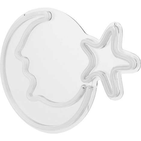 néon LED USB motif lune et étoiles décoration pour la maison (1/5)