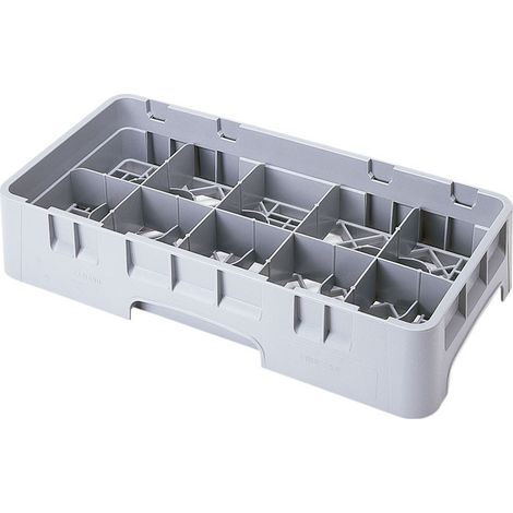 Demi casier haut max 6.6 cm - 50 x 25 x 10.1 cm - Gris - Lot de 6 - Cambro