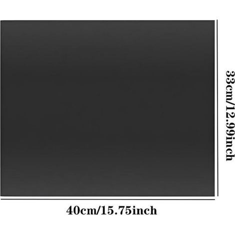 Set di 4 tappetini antiaderenti per griglia (pinze e spazzola per barbecue non incluse) – riutilizzabili, lavabili in lavastoviglie adatti per griglie, forni e friggitrici ad aria, 4033 cm, neri. (1/5)