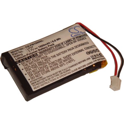 vhbw Battery compatible with Pure Digital Pocket DAB1500 Digital Radio (1800 mAh, 3.7 V, Li-polymer)