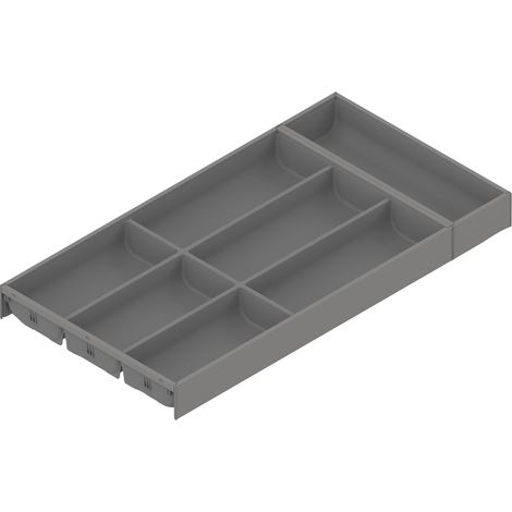 BLUM AMBIA-LINE Besteckeinsatz NL600mm,B300mm, Stahl indiumgrau