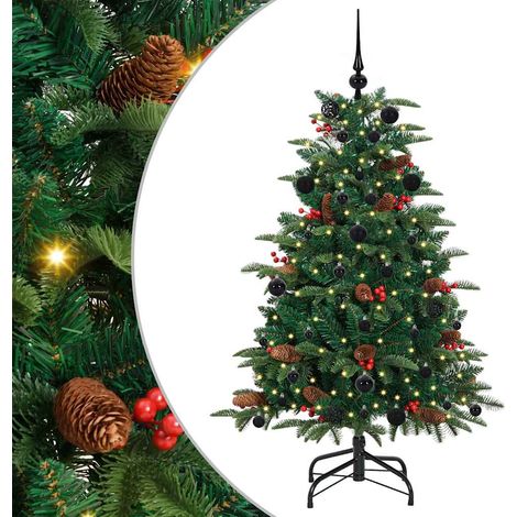 Artificial Christmas Tree with 150 LEDs with Stand Green 150 cm vidaXL (1/5)