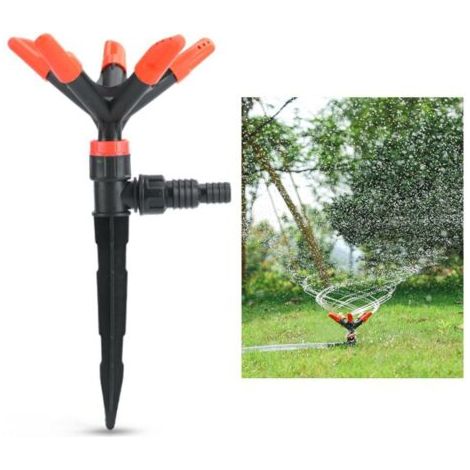 DEESSE SHOP-Rosvola Arroseur de jardin rotatif à 360 °, automatique, pour système d'arrosage de cour. (1/5)