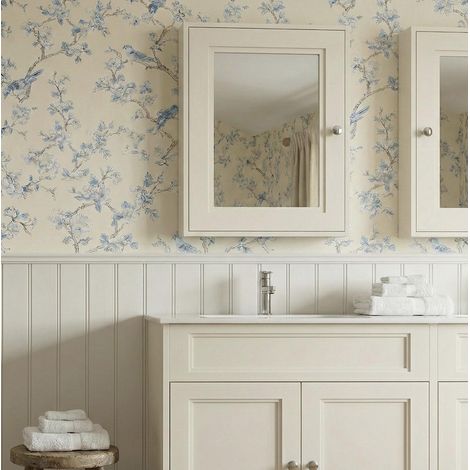 Armoire miroir de salle de bain 50 cm avec 1 porte à fermeture amortie, finition Blanc mat, design compact, rangement caché, installation murale facile pour votre salle de bain (1/3)
