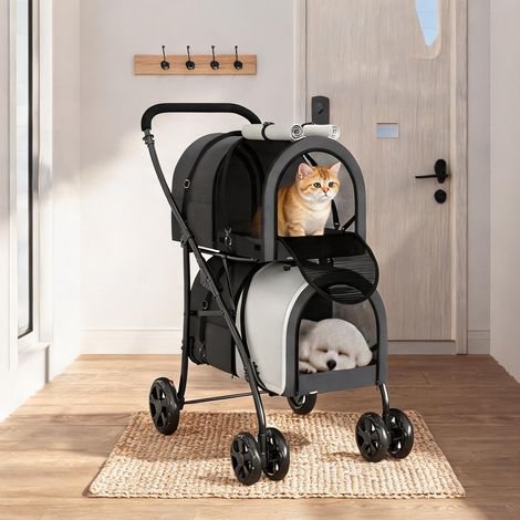 Caisse de transport pour animaux 2 en 1 66 x 50 x 98 cm (1/5)