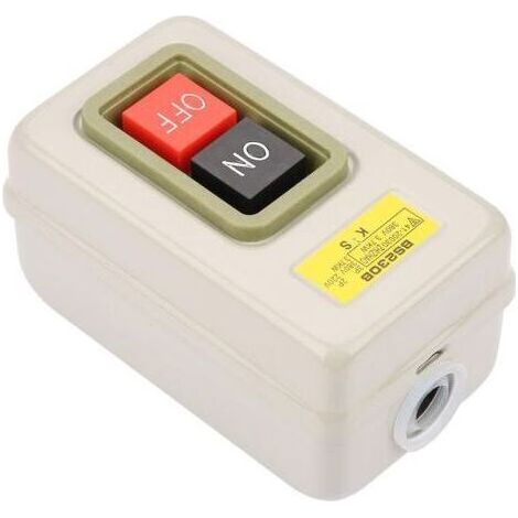 Commutateur triphasé 25A – Interrupteur à bouton-poussoir 3P AC 380V – Matériau durable – Contrôle direct moteur 3.7kW - Bs230B (1/5)