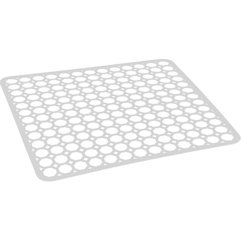 tappeto scolapiatti di colore bianco.