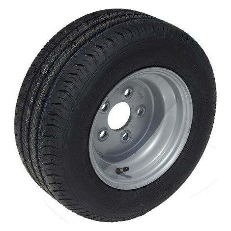 Imline – Roue de remorque 195/55R10C – Pneu renforcé pour charges lourdes – Entraxe 5 trous 112 mm – Compatible remorques 10 pouces