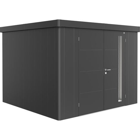 Gerätehaus Neo 3C Doppeltüre, dunkelgrau-metallic