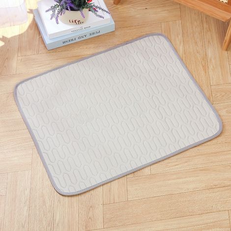 Tapis Rafraichissant Chien Chat, 150x100cm Tapis Rafraichissant pour Chien, Soie Glacée Respirant, Coussin Rafraîchissant Lavable, Durable, Idéal (1/4)