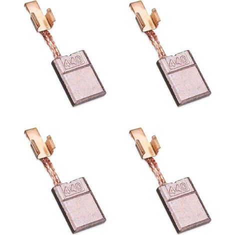 4 Pièces Balais Charbon Cuivre 18V/14,4V, pour Outils Électriques CB440 CB448 CB436 BDF440 BFR440 etc.