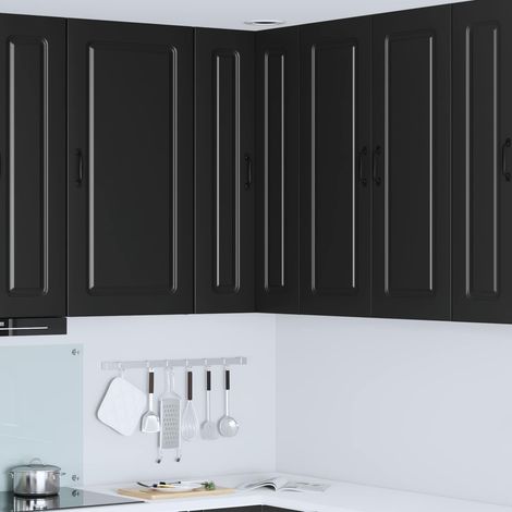 vidaXL Dishwasher Panel Kalmar Black 57 x 57 x 100 cm Engineered Wood (1/5)