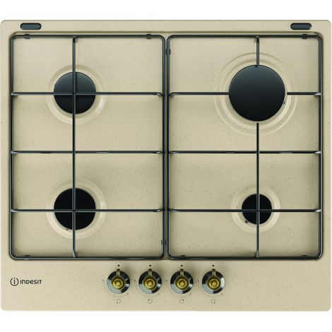 Indesit TH 642 /I (AV). Colore del prodotto: Avena, Posizionamento dell'apparecchio: Da incasso, Dimensione della larghezza del piano cottura: 58 cm. Tipo di controllo: Manopola, Posi... - TH642/I(AV) (1/6)
