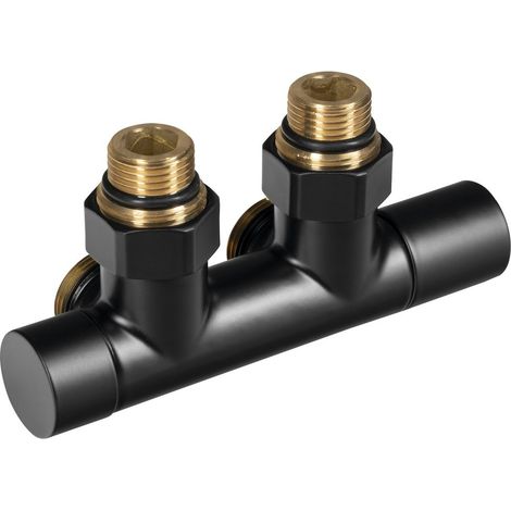 Kit de vannes R-START pour raccordement central, noir mat (1/2)