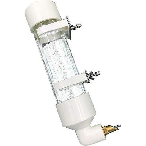 Perchoir à eau automatique pour perruches, calopsittes et perroquets - Abreuvoir à pointe à bille transparent taille M. (1/4)