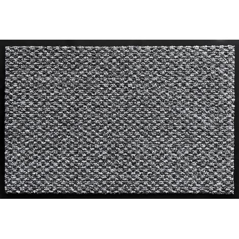 Zerbino d'ingresso in plastica grigia, 60 cm x 80 cm, Aurillac608002 SANS MARQUE