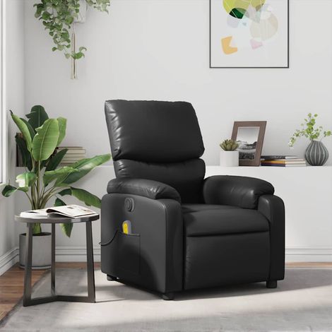 Massagesessel Schwarz Kunstleder