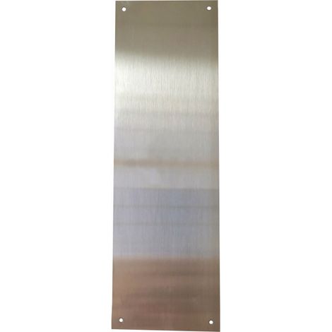 Placa cerradura 80x250mm ciega m-51/80250c, inox satinado