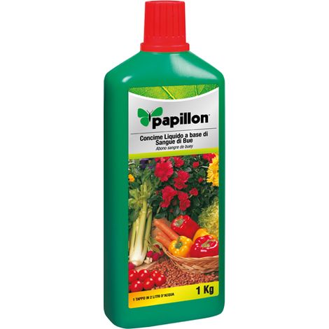 CONCIME liquido SANGUE DI BUE 1KG PER FIORI PIANTE ARBUSTI CONCIMI -PAPILLON