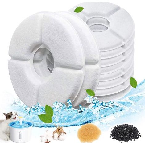Filtros para bebederos de gatos [12 unidades] – filtro para bebedero de gatos – blanco (1/5)