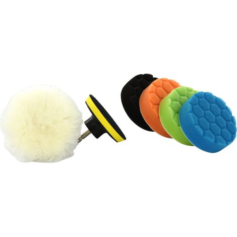 Tivoly • Kit de mousses de polissage Ø80mm Kit complet pour le polissage de petites surfaces. Effacement de rayures sur carrosserie.