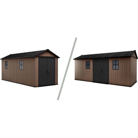 Keter Casetta da Giardino in Resina NEWTON PLUS 7517/1775 - Doppia Scelta di Montaggio (1/5)