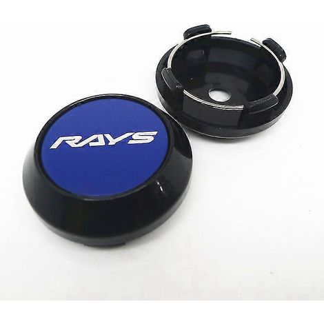 4 cache-moyeux de roue 64 mm Rays Racing, fabrication japonaise, protection anti-poussière, accessoires de style automobile cache-moyeux de roue ,F (1/5)