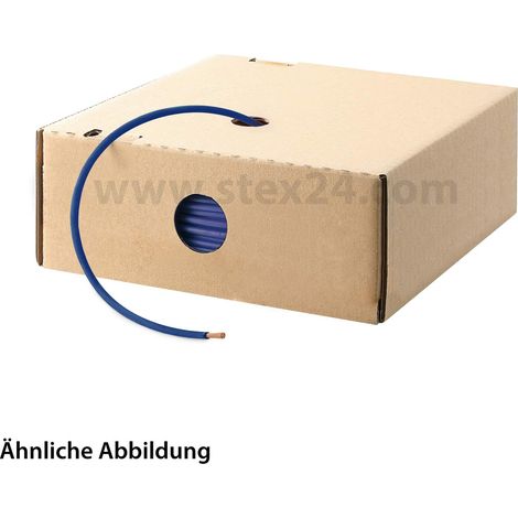 HELU KABEL H05Z-K 90°C 1X0,75mm² DBU (dunkelblau) Einzelader halogenfrei dunkelblau AD 2,8mm VPE 100,0 Meter Nennspannung Uo/U 300V/500V - 1 Stück