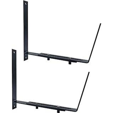 Supports pour jardinières de balcon, supports pour jardinières de fenêtre, support réglable pour jardinière, support pour étagère, support pour jardinière de balcon pour rambardes tubulaires, mur, reb