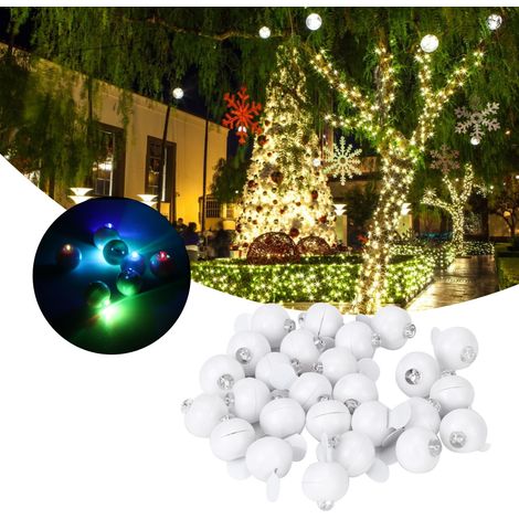 100 boules lumineuses LED miniatures rondes multicolores pour décorations de Noël, mariage, fête et maison (1/5)