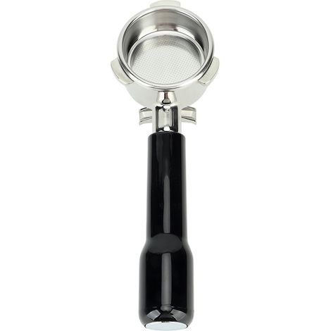 Porte-filtre à café Jormftte, acier inoxydable, 54 mm, compatible avec les machines Breville 870, 880 et C2, amovible, double flux, noir et argent. (1/5)