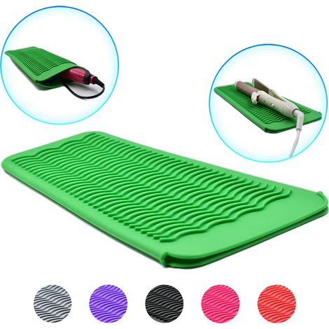 Étui de rangement de voyage en silicone résistant à la chaleur pour fer à lisser, fer à friser et outils de coiffure.