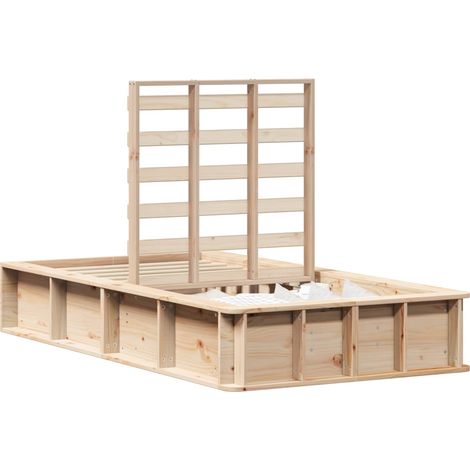 Maison Exclusive - Bettrahmen Braun 90 x 190 cm Massives Kiefernh