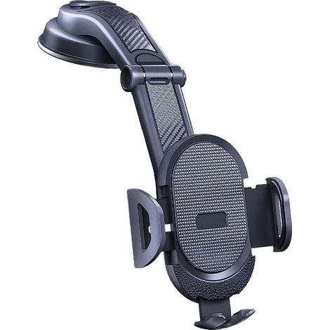 NOUVEAU Support de téléphone de voiture ventouse universel 360 ° support de support de cellule mobile de tableau de bord de voiture de pare-brise pour Smartphones 4.0-6 pouces noir (1/4)