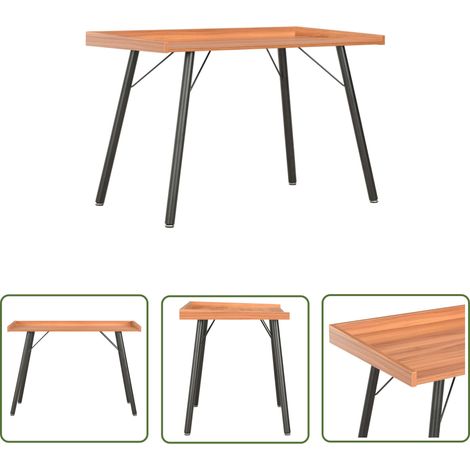 The Living Store Bureau Marron 90x50x79 cm - Bureau D'angle - Bureau Compact - Bureau Moderne - Bureau Fonctionnel - Bureau En Bois (1/5)