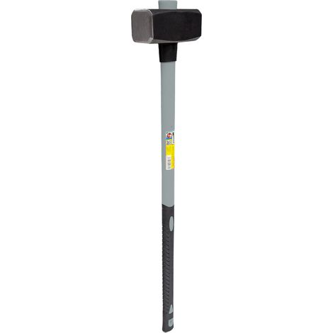 WOLFPACK LINEA PROFESIONAL - Mazza con impugnatura in fibra di vetro 6 Kg. Testa forgiata, con anello antivibrazioni, mazza / bastone