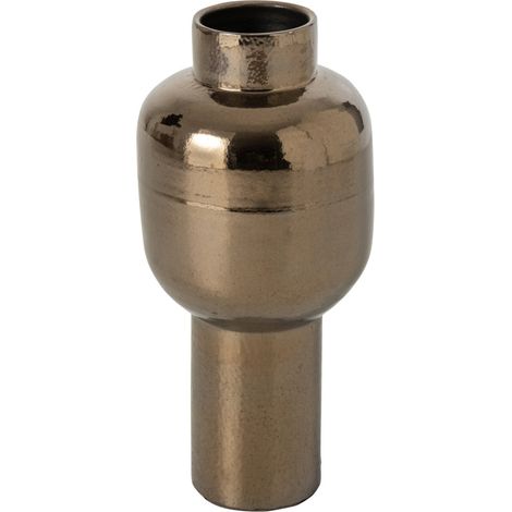 Vase Design en Céramique "Orbit" 50cm Bronze (1/3)