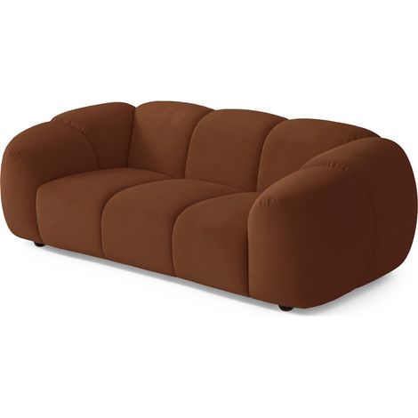 Selsey Millma - Sofa 2-Sitzer, Samt Kupfer, 180 cm (1/5)