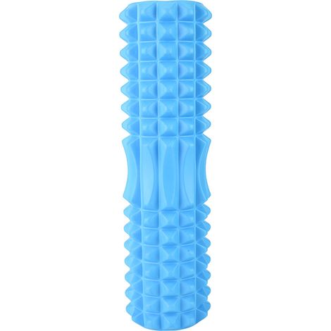 Rouleau de massage musculaire en EVA creux équipement de fitness yoga bleu L (1/5)