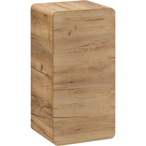 Caisson meuble bas de salle de bain - Chêne artisanal doré - L32-H65-P32 - ARRIBA (1/3)