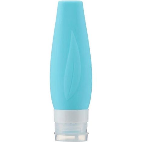 Contenants de voyage pour articles de toilette, flacons souples en silicone pour shampoing et après-shampoing (1/5)