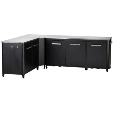 AUTRES Cuisine extérieure modulable avec angle - modules 180 cm et 120 cm - plan inox (1/2)